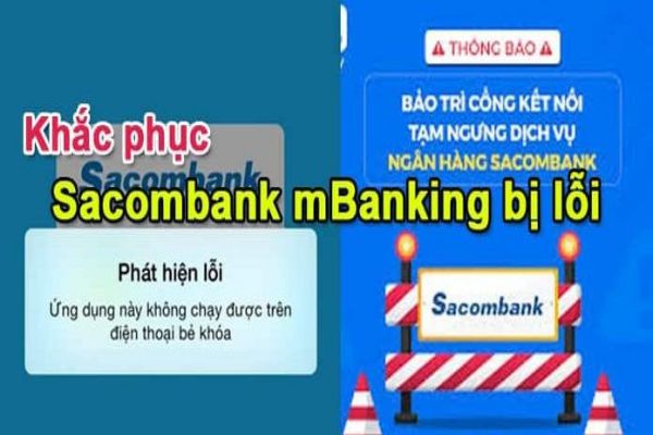 App Sacombank Pay bị lỗi không có dữ liệu trả về, dịch vụ không sẵn sàng?